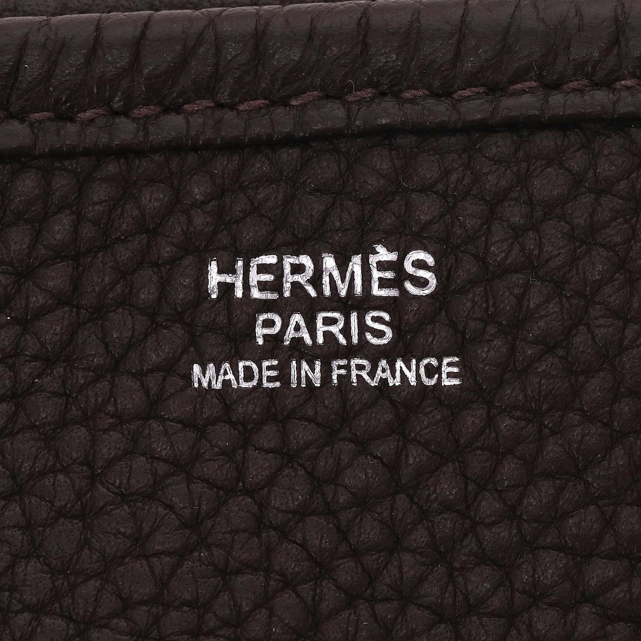 Hermes Evelyne Taurillon Clémence TGM Leather Shoulder Bag For Sale 3