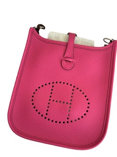 Hermès Evelyne TPM 16 Mini Rose Shocking Pink Palladium