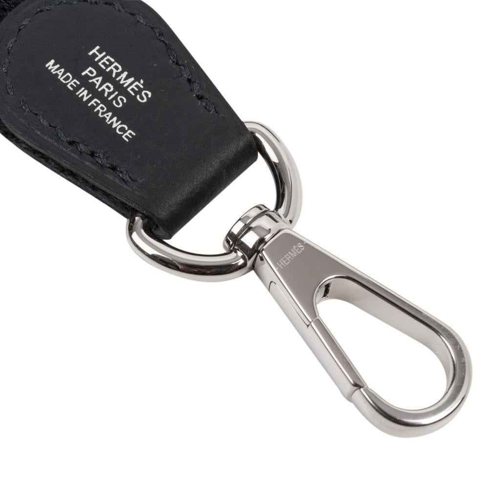 Hermes Evelyne TPM Bag Black Clemence Palladium Hardware For Sale 1