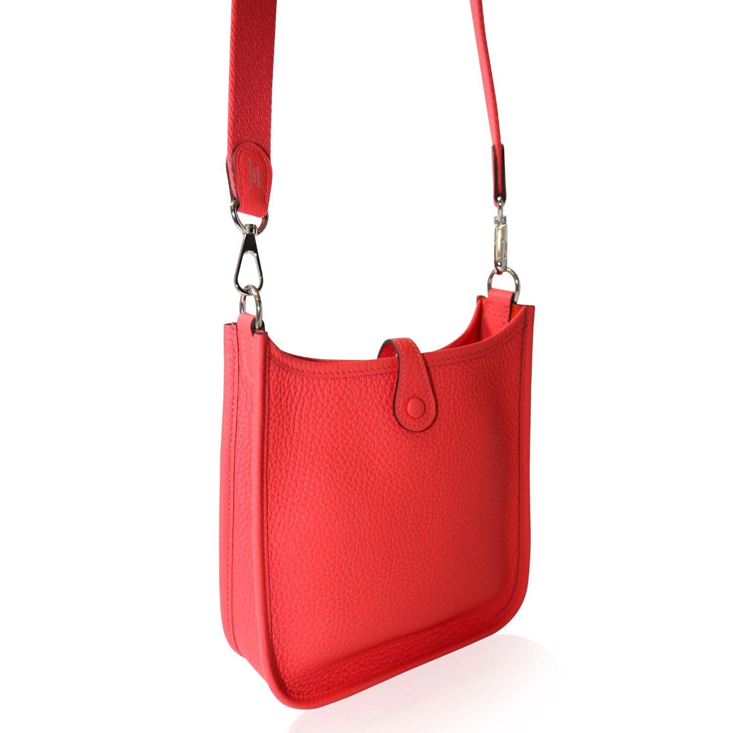 Hermès Evelyne TPM Bag Rose Texas PHW For Sale 1