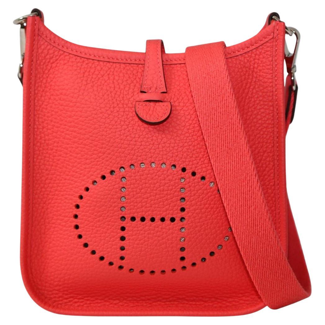 Hermès Evelyne TPM Bag Rose Texas PHW For Sale