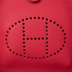 Hermes Evelyne TPM Bag Rouge Piment Taurillon Maurice Leather Gold Hardware