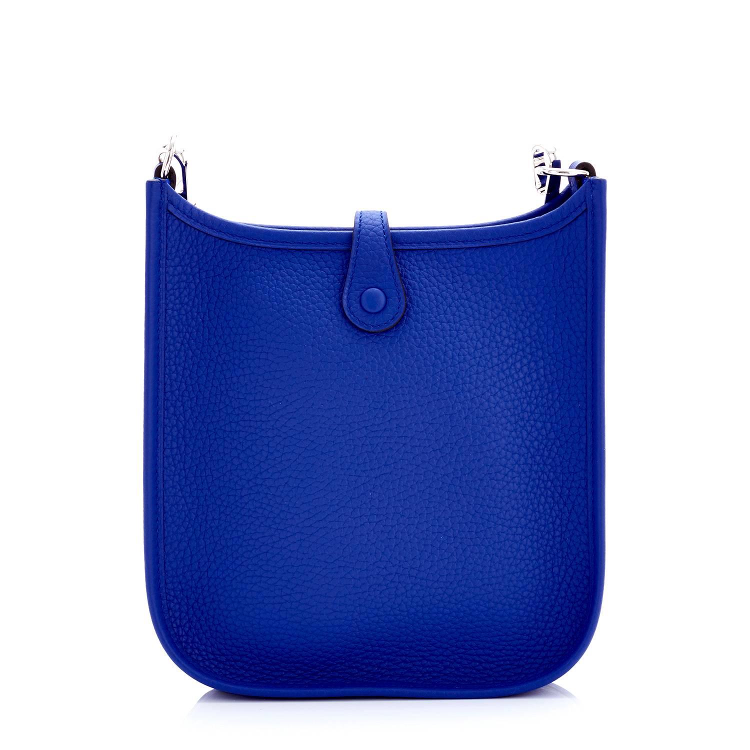 hermes blue shoulder bag