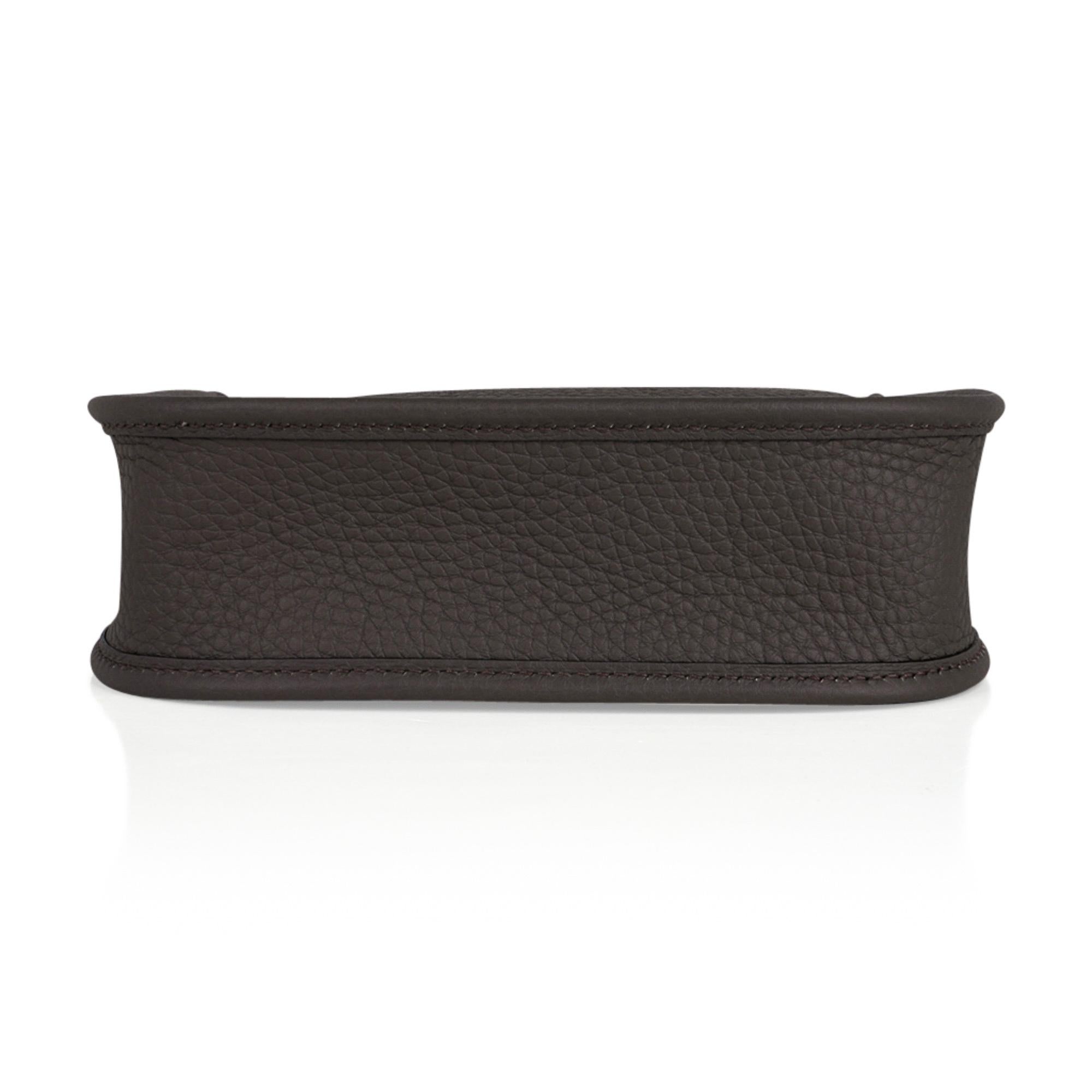 Hermes Evelyne TPM Etain Bag Gold Hardware Clemence Leather en vente 2