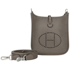 Hermes Evelyne TPM Etain Clemence Palladium Hardware Neue w?Box