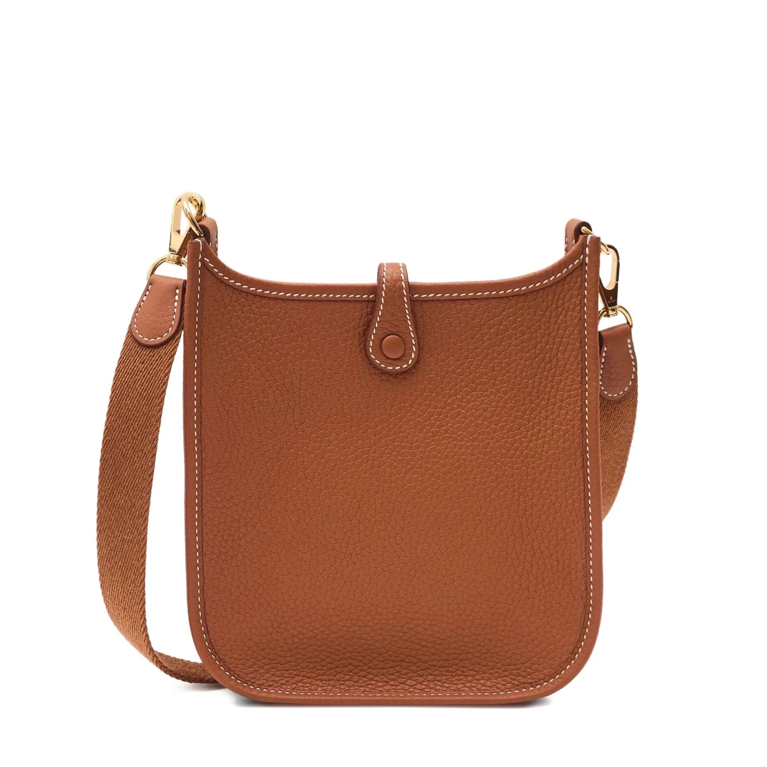 Marrone Hermès Evelyne TPM Gold GHW in vendita