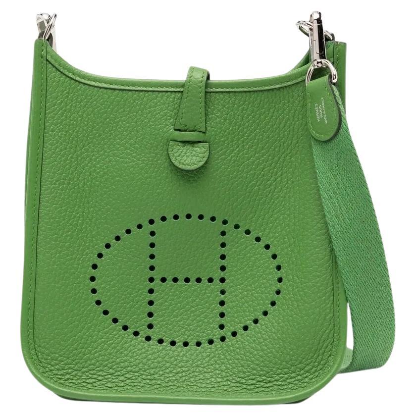 Hermès Evelyne TPM Verde PHW in vendita