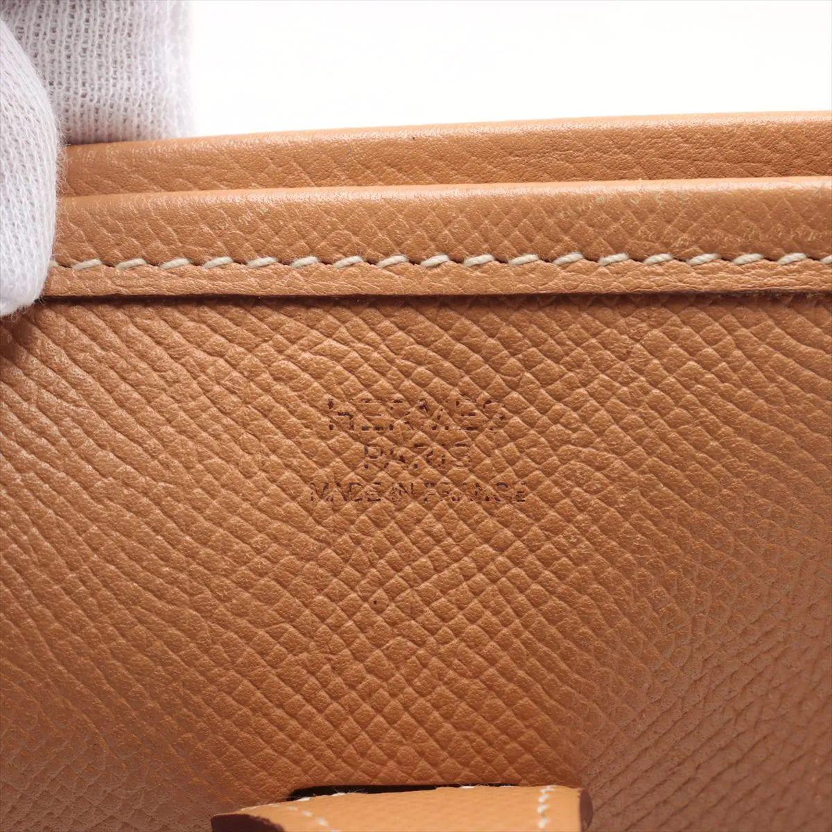 Hermès Evelyne Veau Epsom 33 GM Oro en venta 4