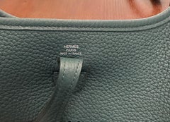 Hermès Evelyne Vert Cypress TPM  Bag 16  Palladium Hardware