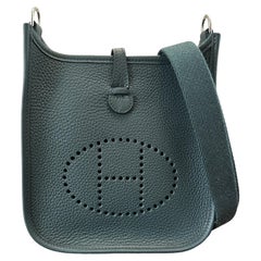 Hermès Evelyne Vert Cypress TPM  Bag 16  Palladium Hardware