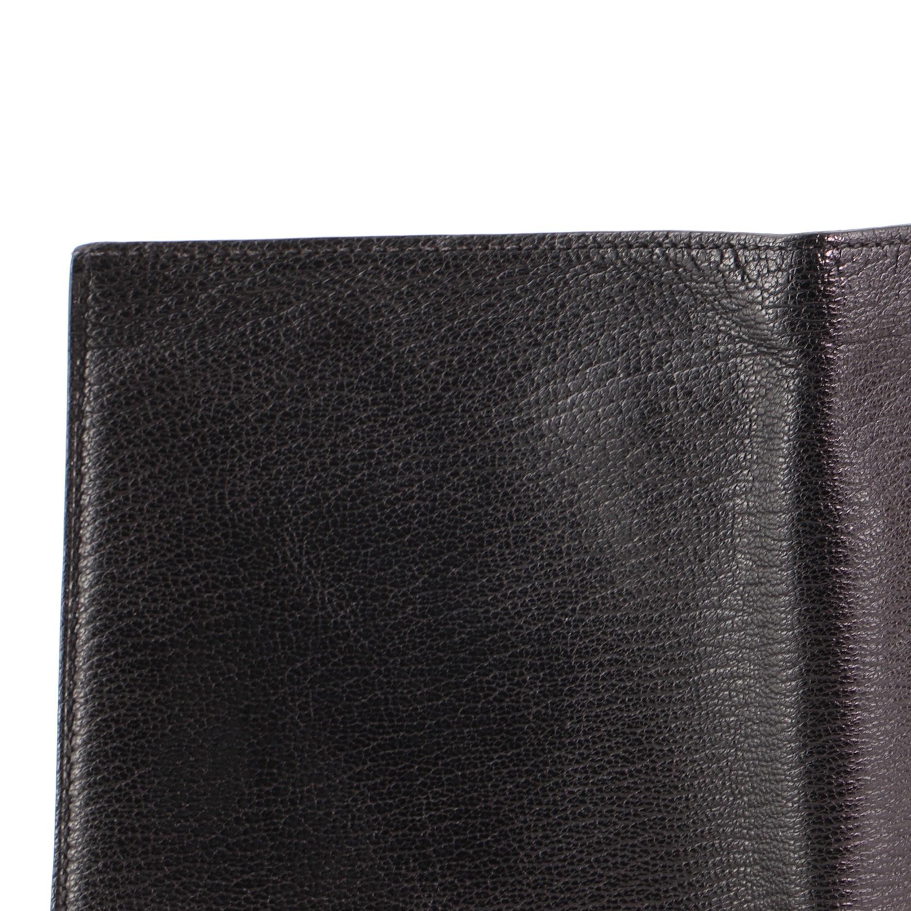 Hermes Evelyne Wallet Chevre Mysore Compact Black 2