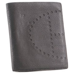 Hermes Evelyne Brieftasche Chevre Mysore Kompakt Schwarz