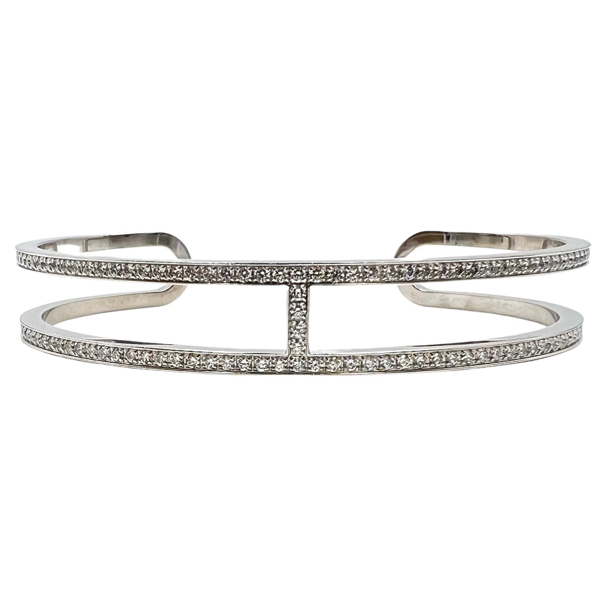 HERMES Ever Chain D'ancre Manschette Diamantarmband