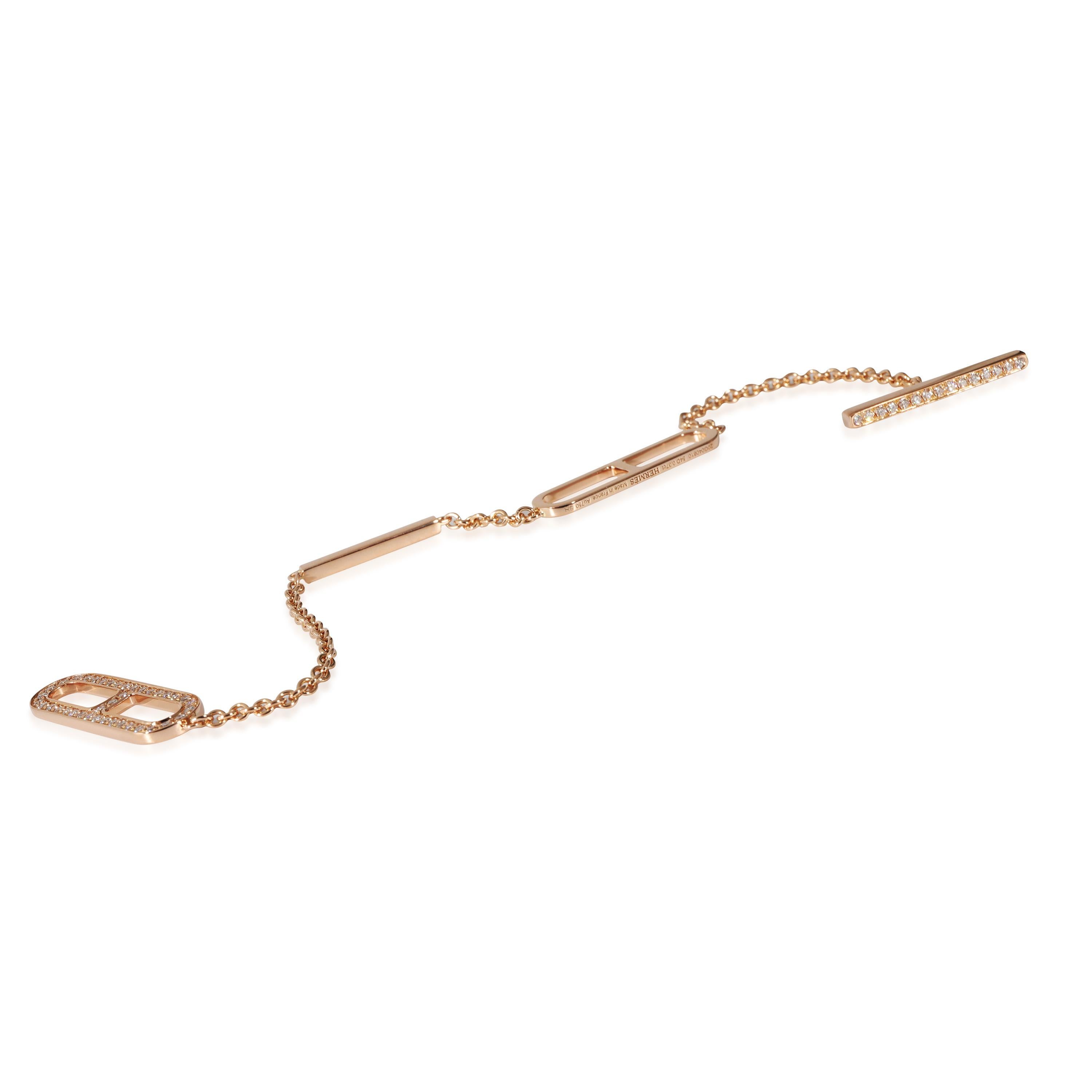Hermes Ever Chaine D'Ancre Bracelet, Small Model in 18KT Rose Gold 0.37ctw

PRIMARY DETAILS
SKU: 132387
Listing Title: Hermes Ever Chaine D'Ancre Bracelet, Small Model in 18KT Rose Gold 0.37ctw
Condition Description: Retails for 7850 USD. In