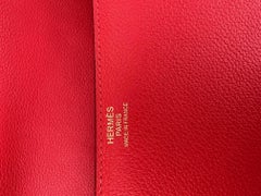 Hermes Evercolor Cherche Midi 25 Rouge Tomato Bag