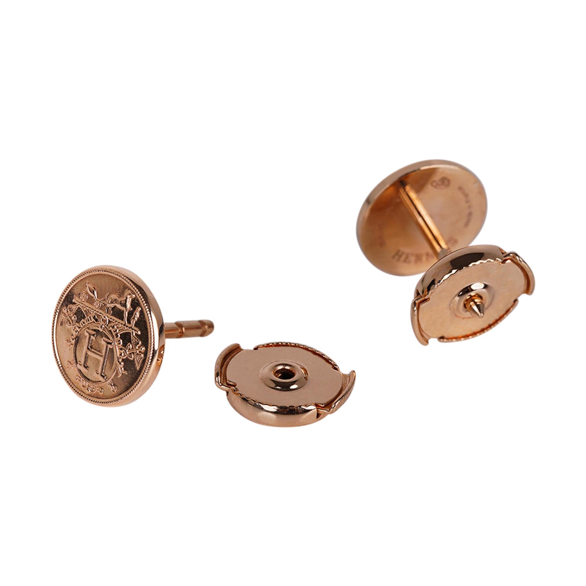 hermes ex libris earrings