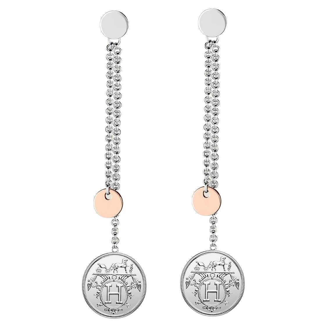Hermes ex libris earrings Clearance