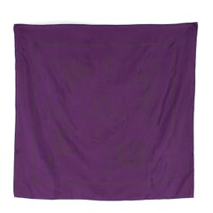 Hermes Ex Libris Monochrome Silk Scarf