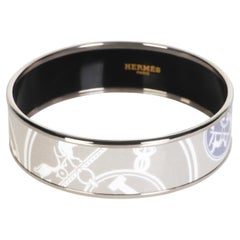 Hermès Ex-Libris Wide Enamel Bracelet