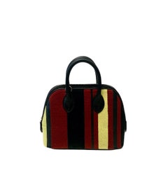 Hermès Exklusive Bayadère Bestickter Mauersegler Bolide 1923 Mini Tasche
