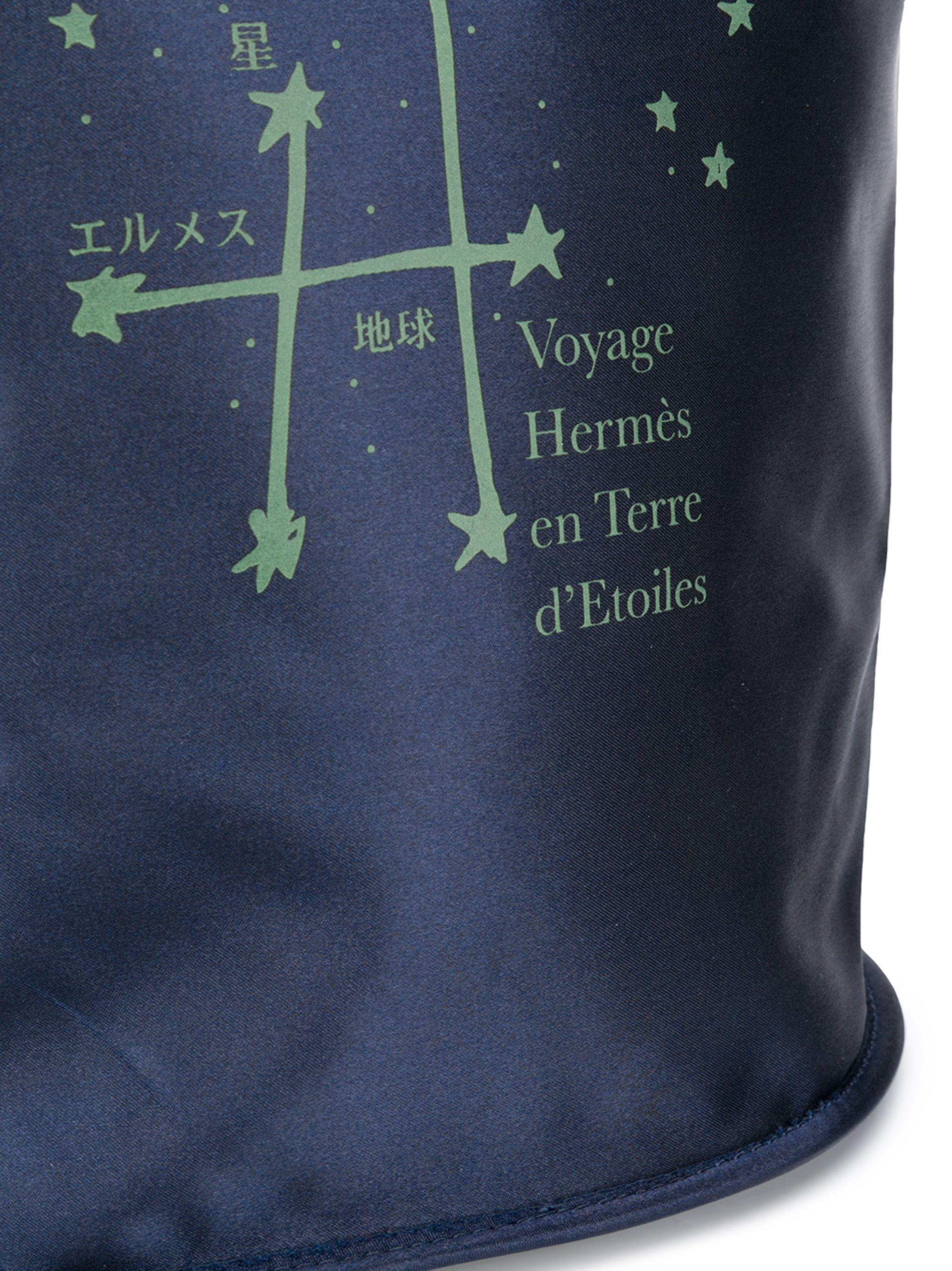 Nero Zaino Hermes Exhibition Japan Limited Voyage En Terre D'Etoiles in vendita