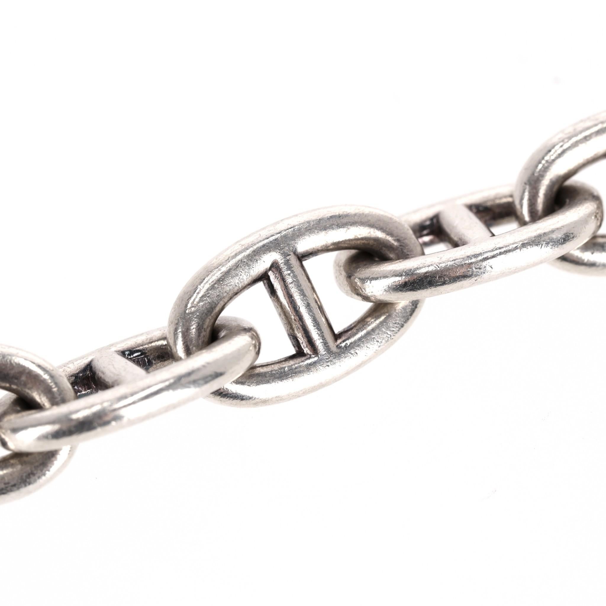 Hermes Extra Chunky Sterling Silver Chaine D'Ancre Bracelet 1