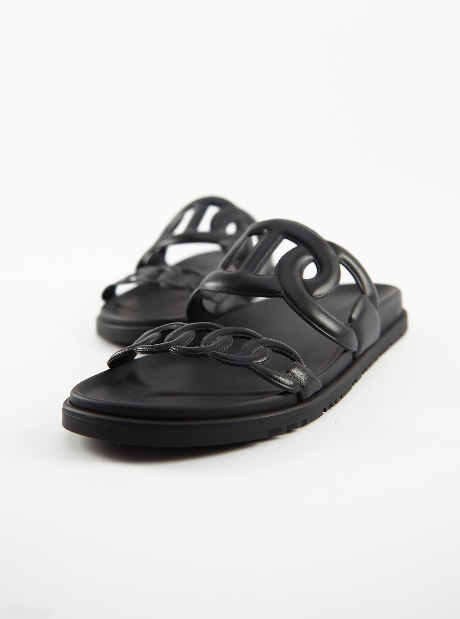 Hermès Extra Sandal in Calfskin with 