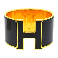 Hermes Extra Wide Clic Clac H Bangle Bracelet