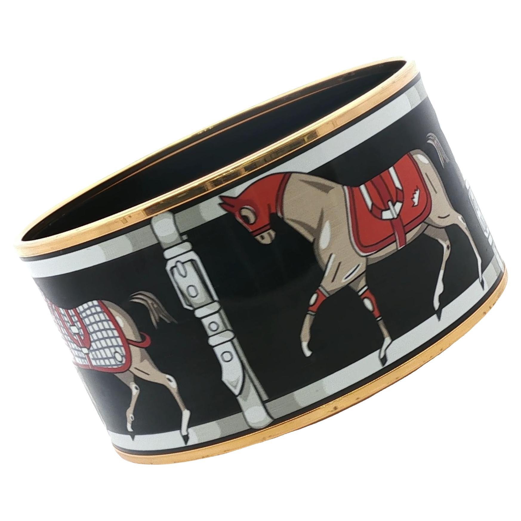 Hermes Colliers De Chiens Clous Bangle