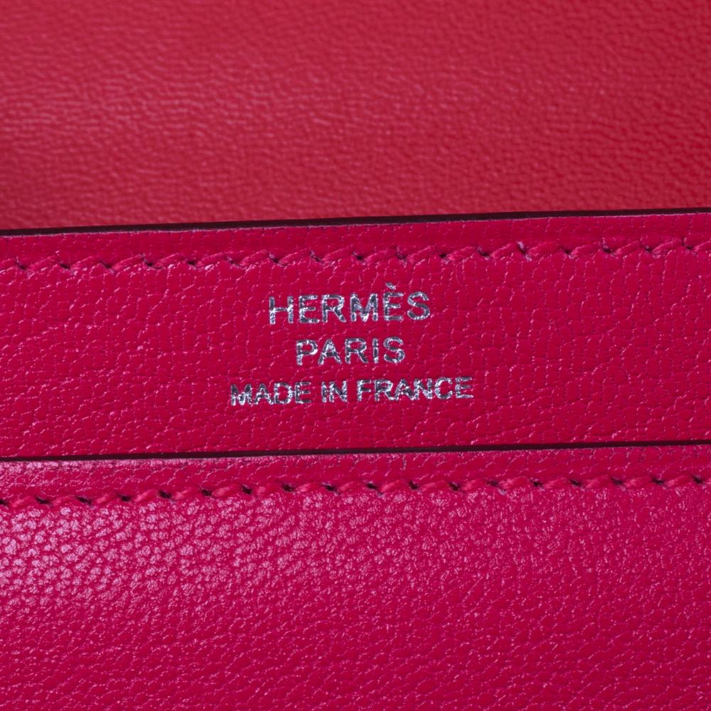 Hermes Extreme/Rouge De Coeur Chevre Chamkila Leather Verrou Chaine Mini Bag 2