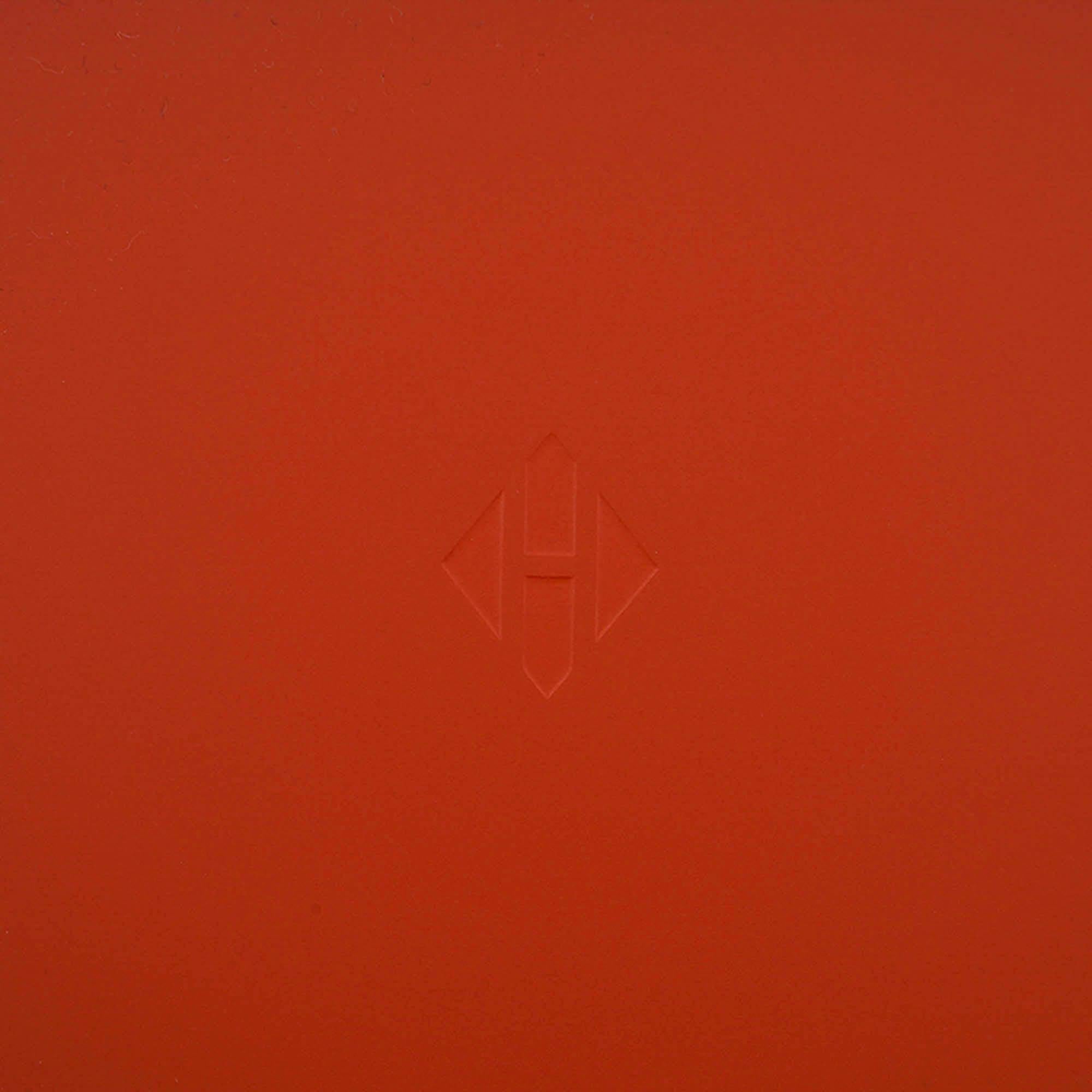 Corbatero Hermes Facettes Lacado Azul Biarritz  Terracota en venta 6