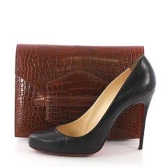 Hermes Faco Clutch Alligator