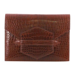 Hermes Faco Clutch Alligator