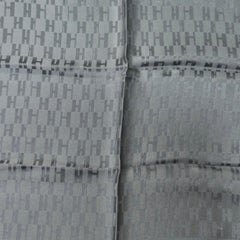 Hermes Façonnée Grand H Gray Ardoise Silk Scarf