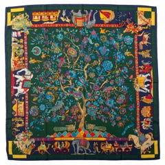 Hermès Fantasies indiennes Silk Scarf