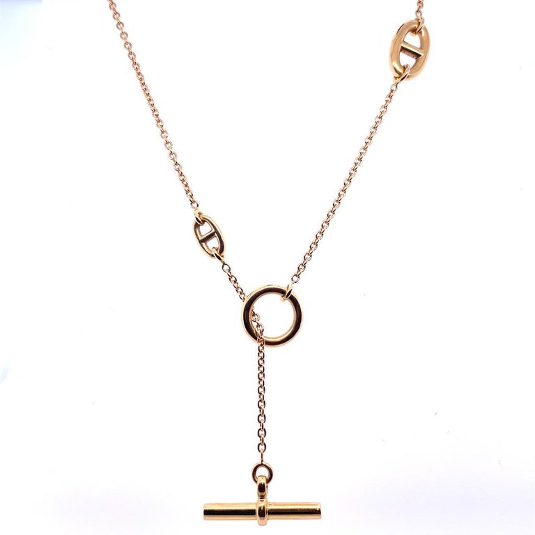 Hermès Farandole 18 Karat Yellow Gold Long Necklace For Sale at 1stDibs