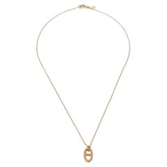 Hermes Farandole 18K Rose Gold Pendant Necklace