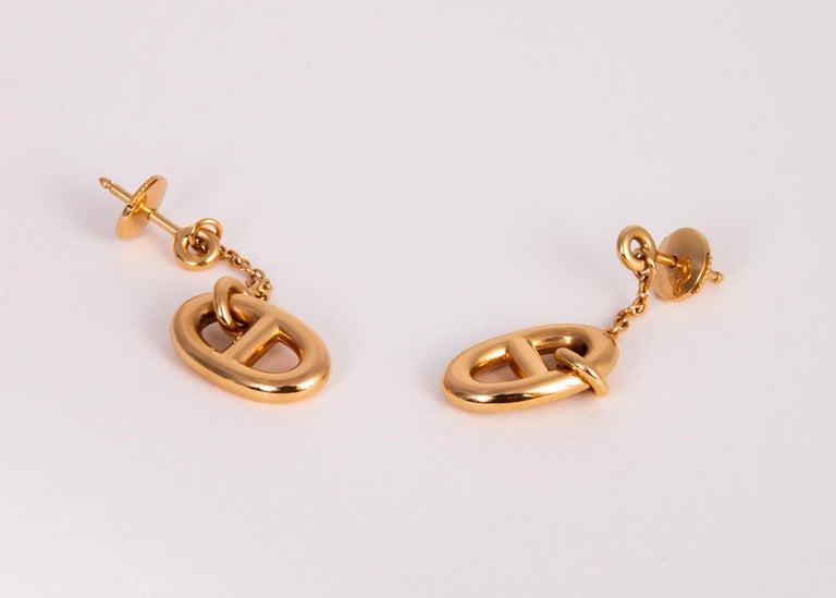 Hermes Farandole Gold Drop Earrings at 1stDibs | hermes farandole
