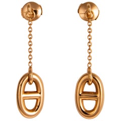 Hermès - Boucles d'oreilles pendantes Farandole en or