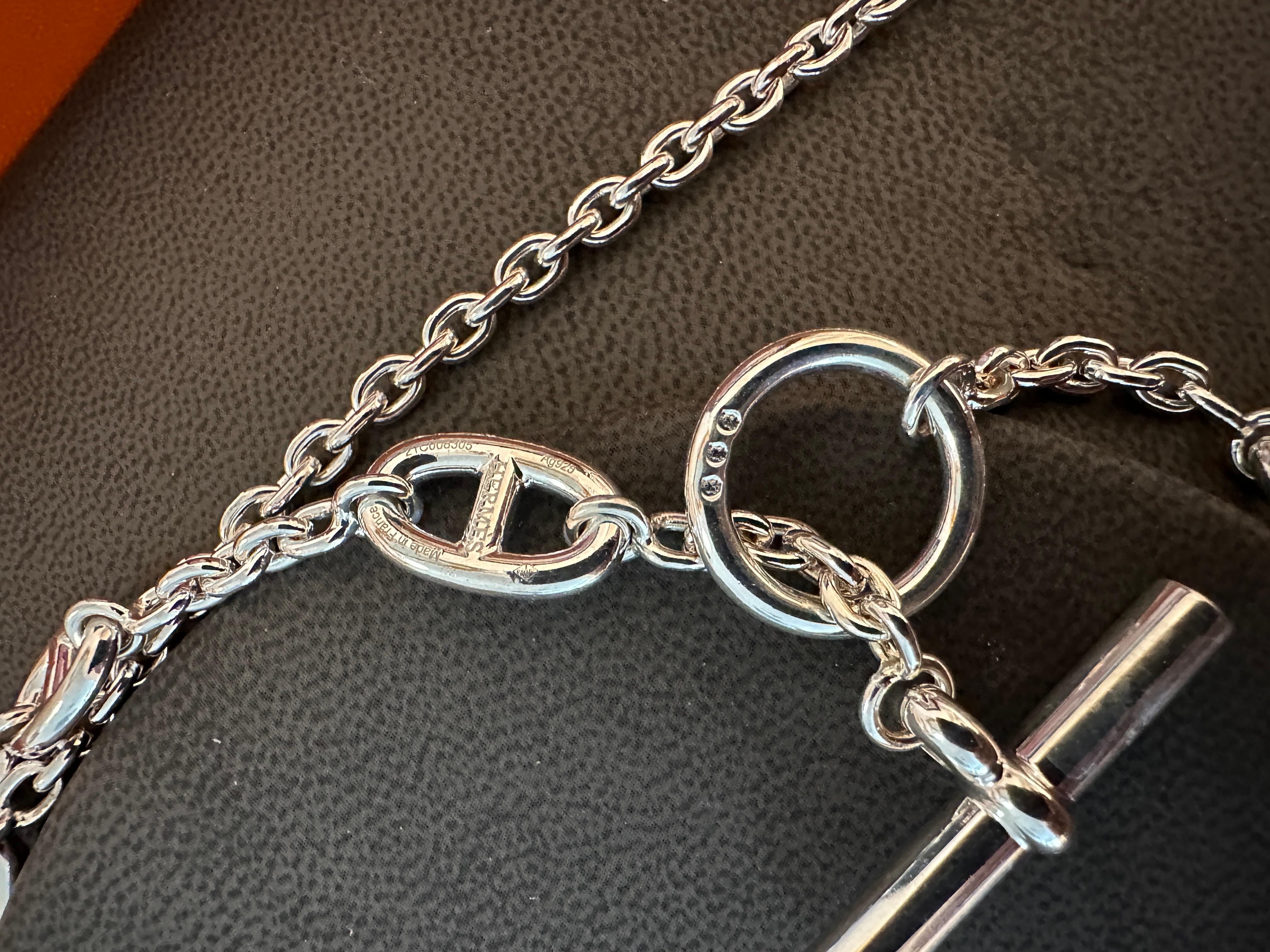 Sautoir Hermès Farandole 120 A Silver 46