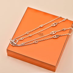 Hermès Farandole Long Necklace in Sterling Silver