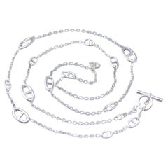 Hermès Farandole Long Necklace in Sterling Silver