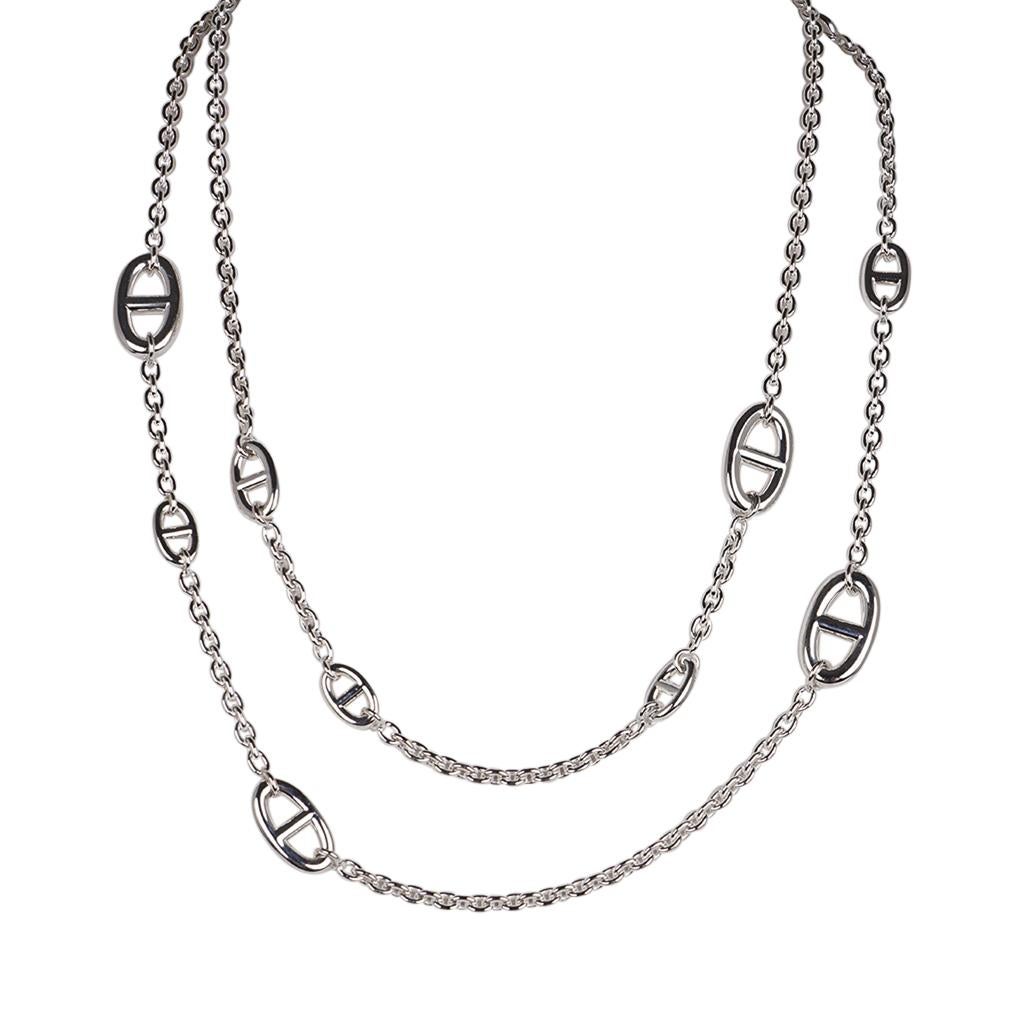 Hermes Farandole Long Necklace Sterling Silver 3