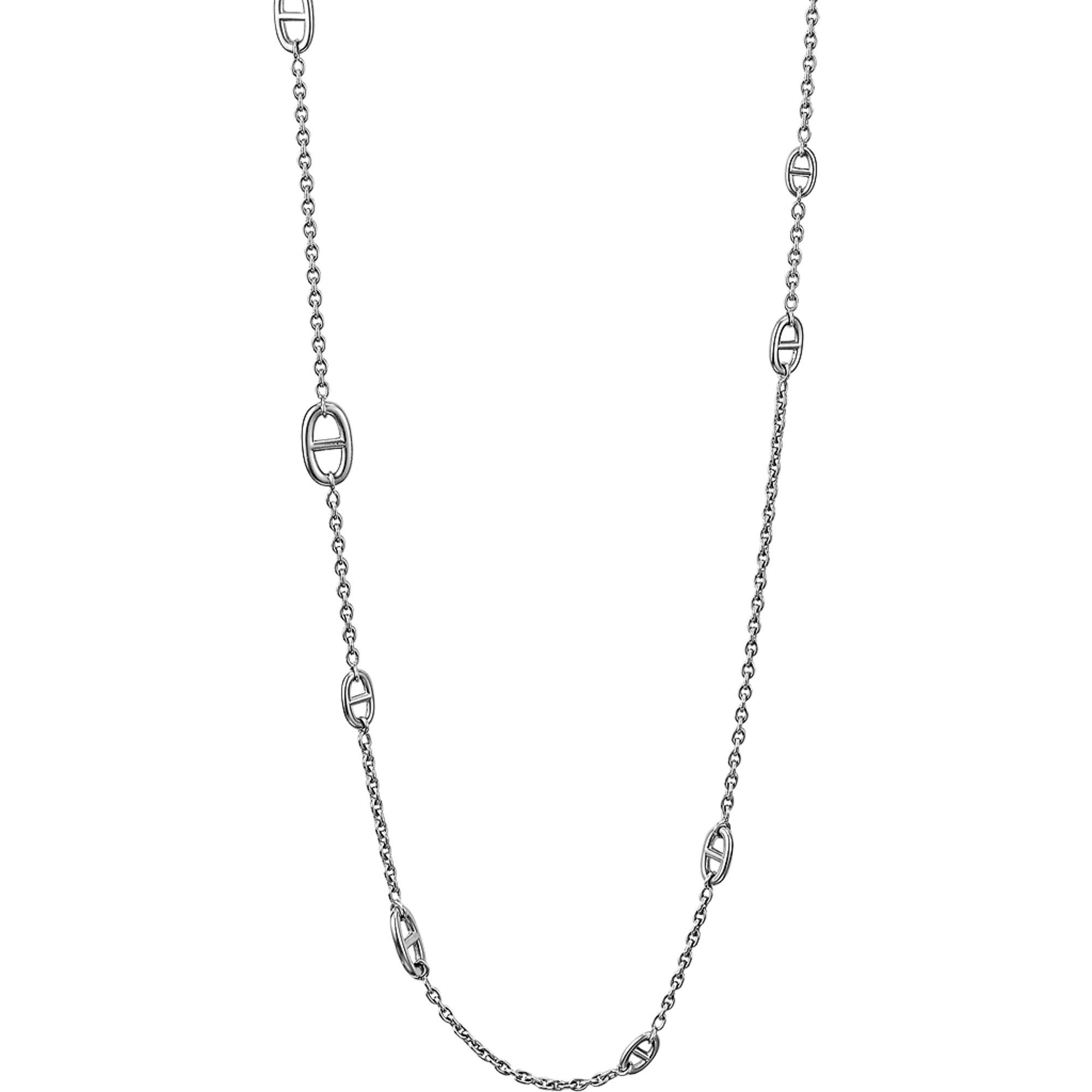 hermes silver infinity choker
