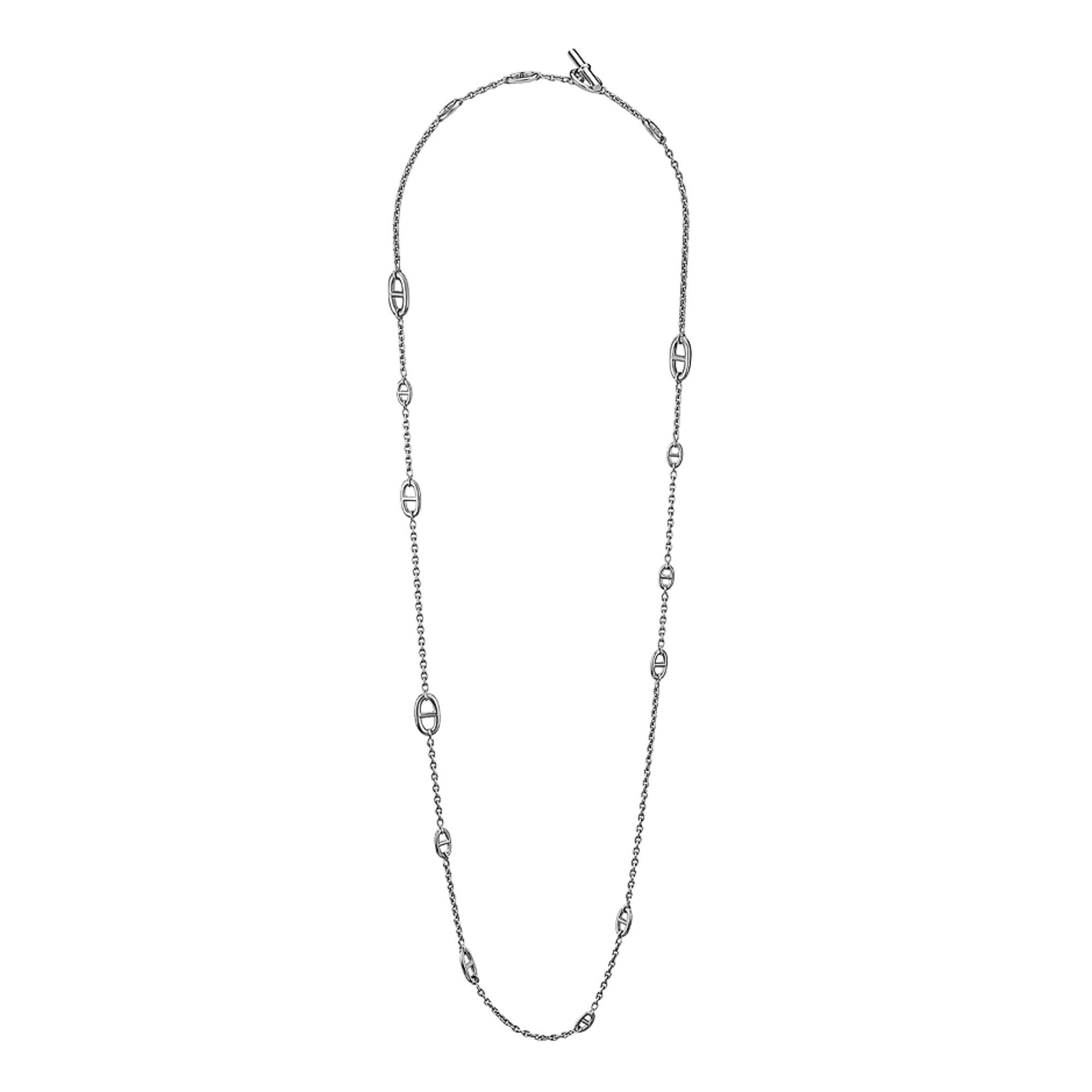 Women's Hermes Farandole Long Necklace Sterling Silver