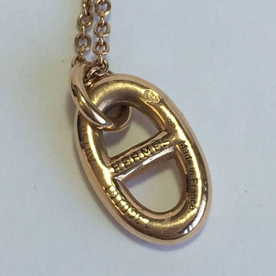 HERMES 'Farandole' Pendant Small model in Yellow Gold In Excellent Condition In Paris, FR