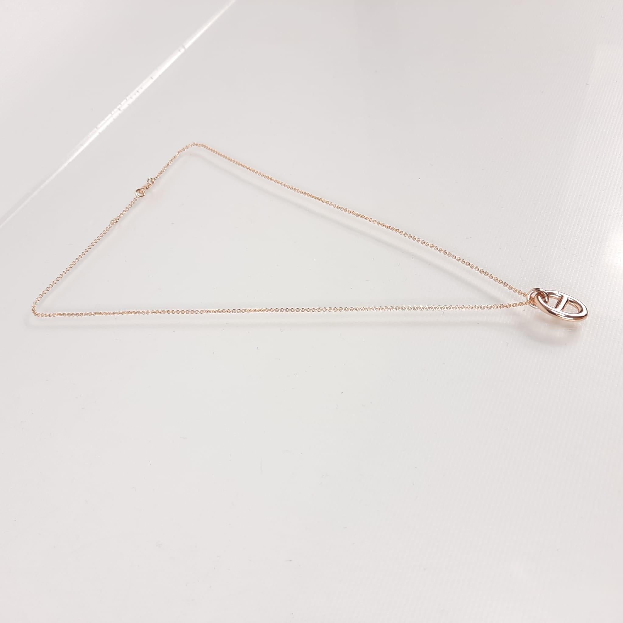 Women's Hermes Pink Gold Farandole pendant, small model
