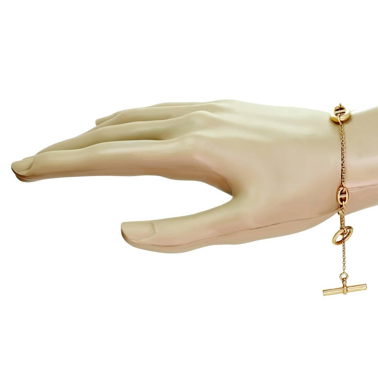 Hermès Farandole Rose Gold Small Bracelet For Sale at 1stDibs