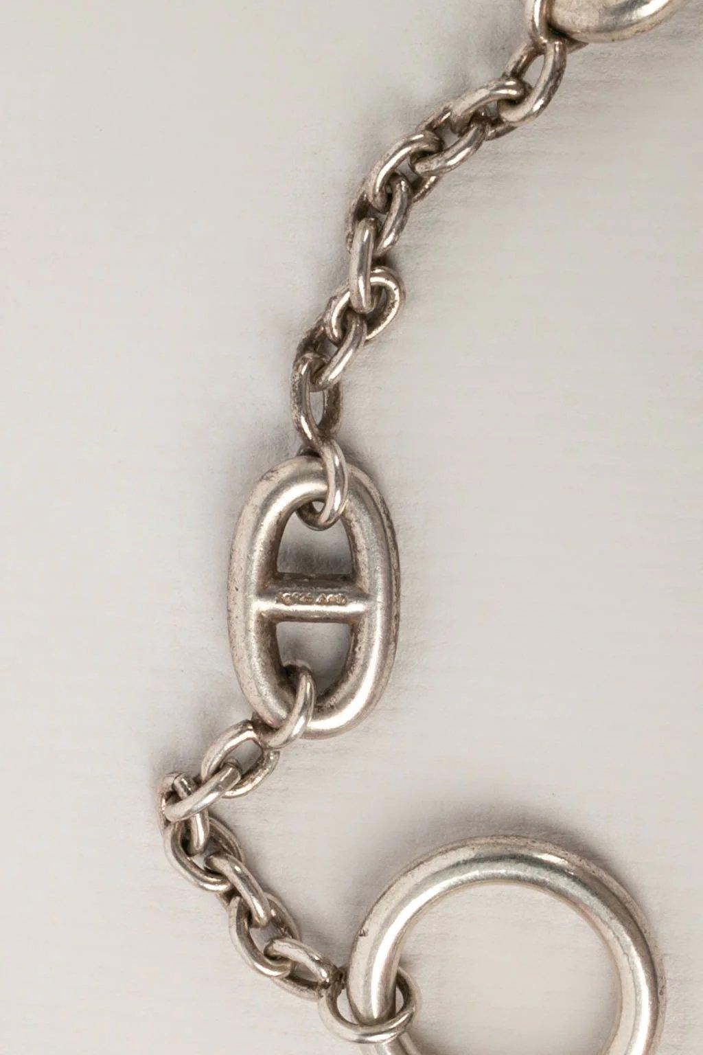 Hermes Farandole Silver Bracelet Pour femmes en vente