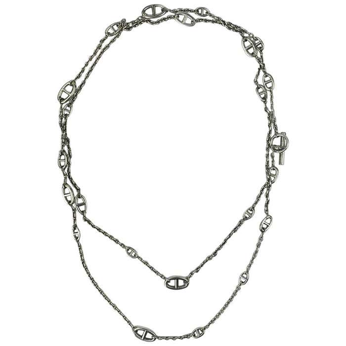 Hermes Farandole Silver Necklace at 1stDibs | farandole necklace ...